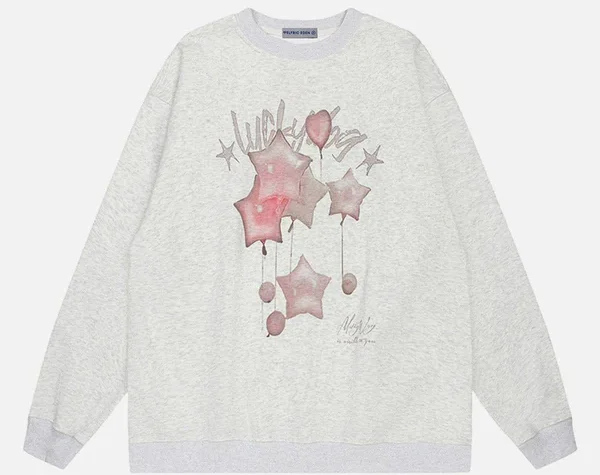 Aelfric-Eden-Star-Balloon-Print-Sweatshirt