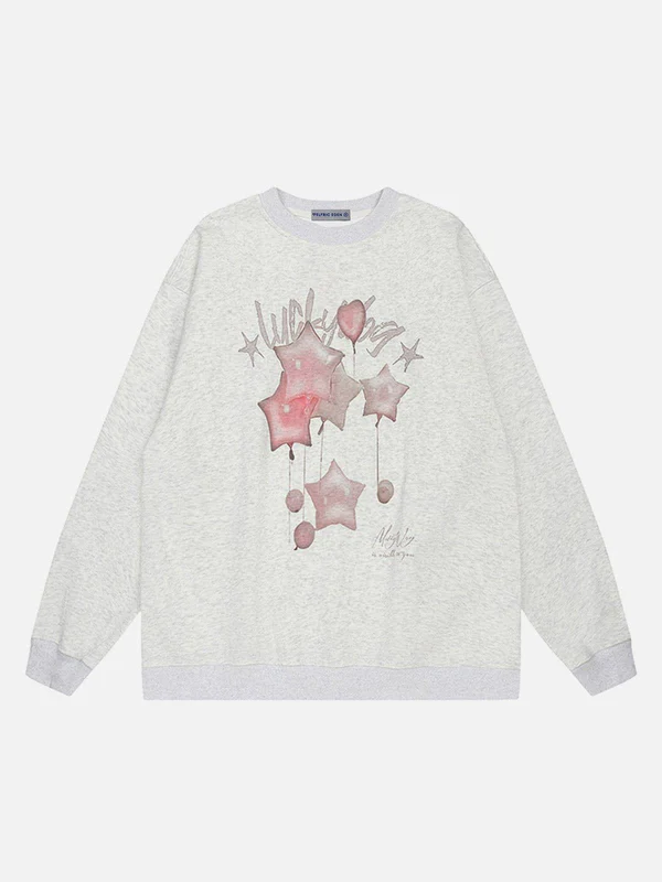 Aelfric-Eden-Star-Balloon-Print-Sweatshirt