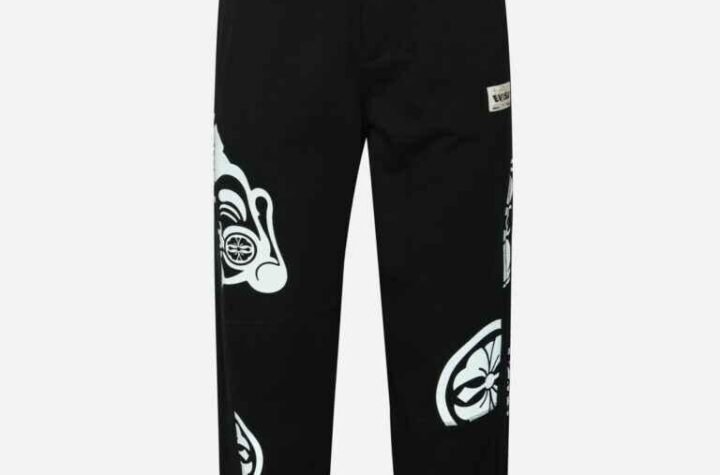 Godhead and Kamon Print Loose Fit Sweatpants (1)