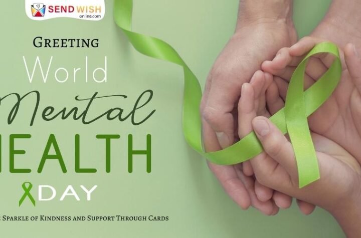 Greeting World Mental Health Day Spread the Sparkle of Kindness and Support Through Cards