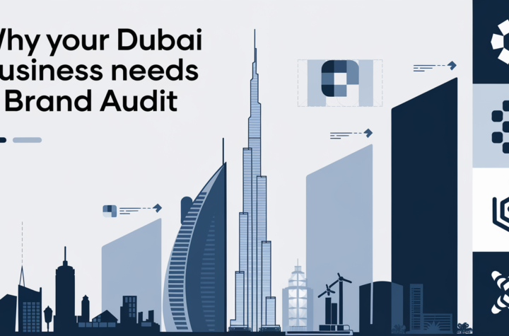 Dubai skyline with business growth and branding concepts, representing the importance of brand audits for businesses in Dubai