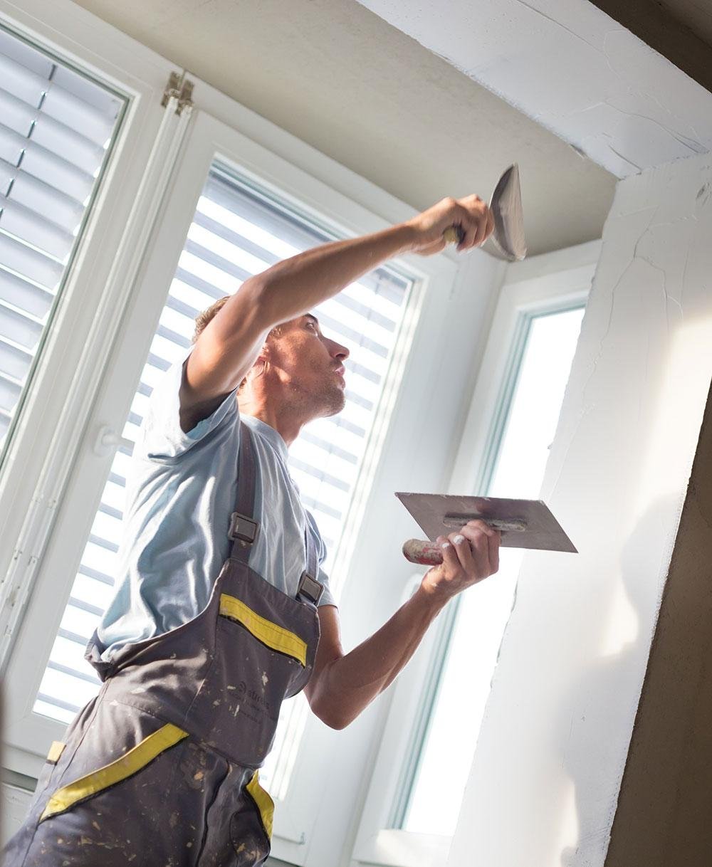 plastered flat ceilings